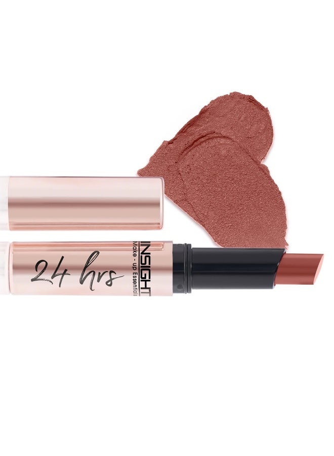 INSIGHT 24 Hrs Non-Transfer Matte Lipstick | Lightweight, Highly Pigmented, Long Wear | Kiss Proof & Smudge Proof | With Vitamin E & Jojoba Oil | Vegan, Toxin Free | Shade 13 - Moody (3g) - Image 4